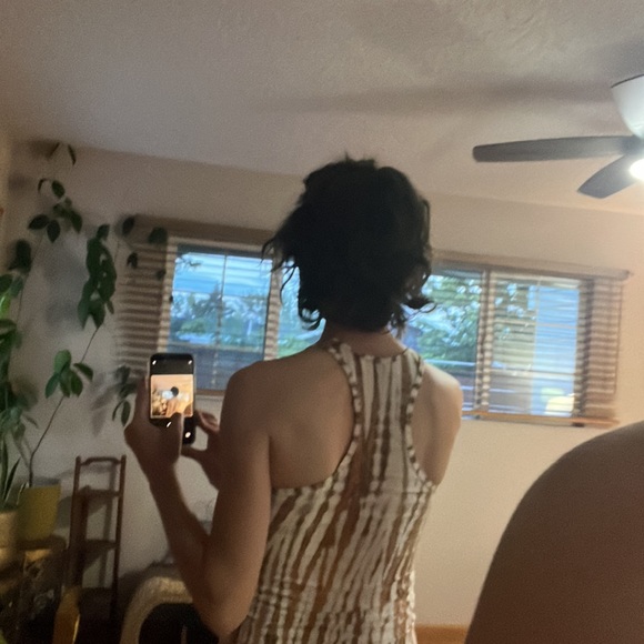 Bodycon boho Shibori tie-dye maxi with slit - Picture 10 of 10